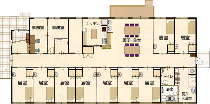 グループホーム間取り図